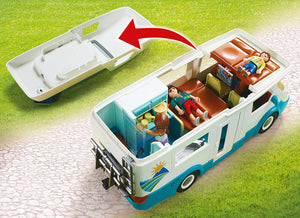 Playmobil Family Fun Αυτοκινούμενο Οικογενειακό Τροχόσπιτο για 4+ ετών 70088