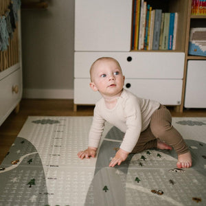 Babyono: Αναδιπλούμενο αφρώδες παζλ δαπέδου διπλής όψεως 150 x 200 εκατ BN1576