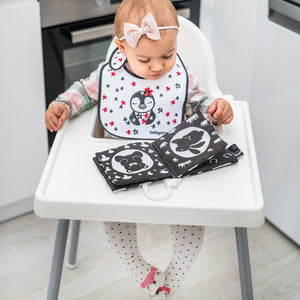 BabyOno: Κρεμαστό ασπρόμαυρο βιβλιαράκι με μασητικό- Black&White BN542