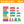Set of colorful magnetic travel tiles by Magplayer on a white background