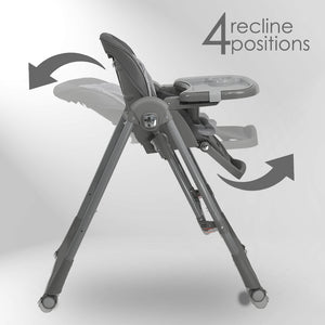 Bebe Stars Καρεκλάκι Φαγητού-Κούνια Nuovo 2 in 1 Grey 867-186