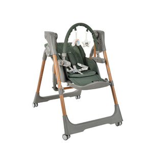 Bebe Stars Ηλεκτρικό Καρεκλάκι Φαγητού - Κούνια Serenna 2 σε 1 FOREST GREEN 871-176