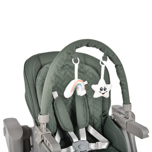 Bebe Stars Ηλεκτρικό Καρεκλάκι Φαγητού - Κούνια Serenna 2 σε 1 FOREST GREEN 871-176
