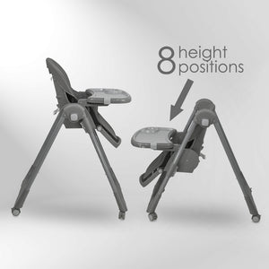 Bebe Stars Milk Καρεκλάκι Φαγητού 2 in 1 Γκρι 866-186