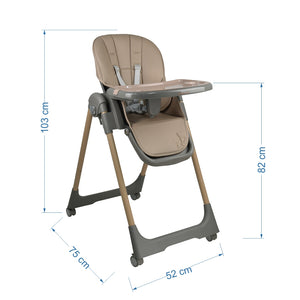 Bebe Stars Milk Καρεκλάκι Φαγητού 2 in 1 Beige 866-182